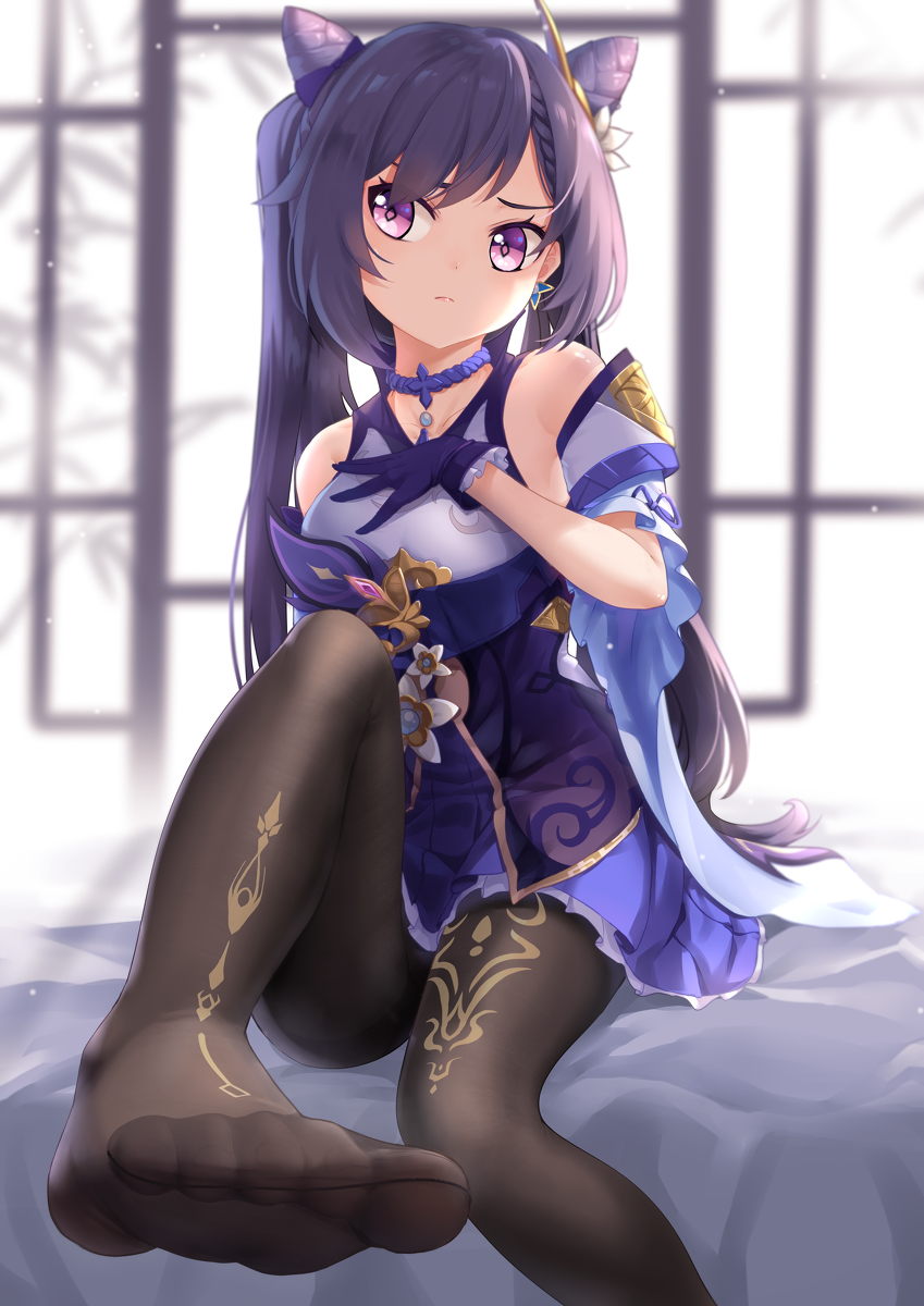 This is a pixiv picture whose title is 刻晴.