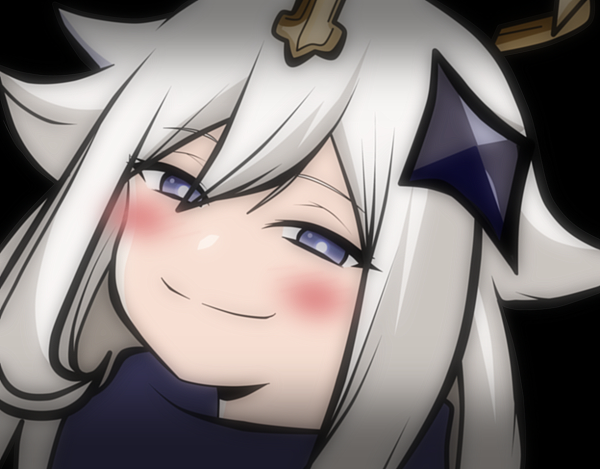 This is a pixiv picture whose title is Smug Paimon.