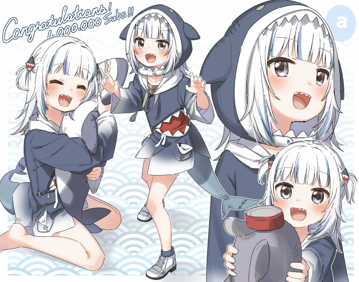 This is a pixiv picture whose title is サメちゃん.