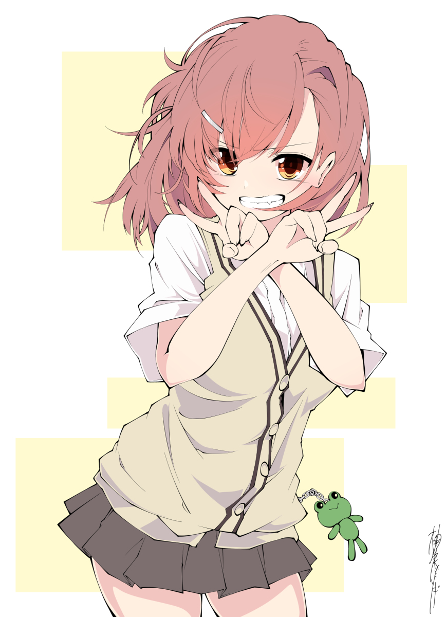 This is a pixiv picture whose title is ビリビリダブルピース.