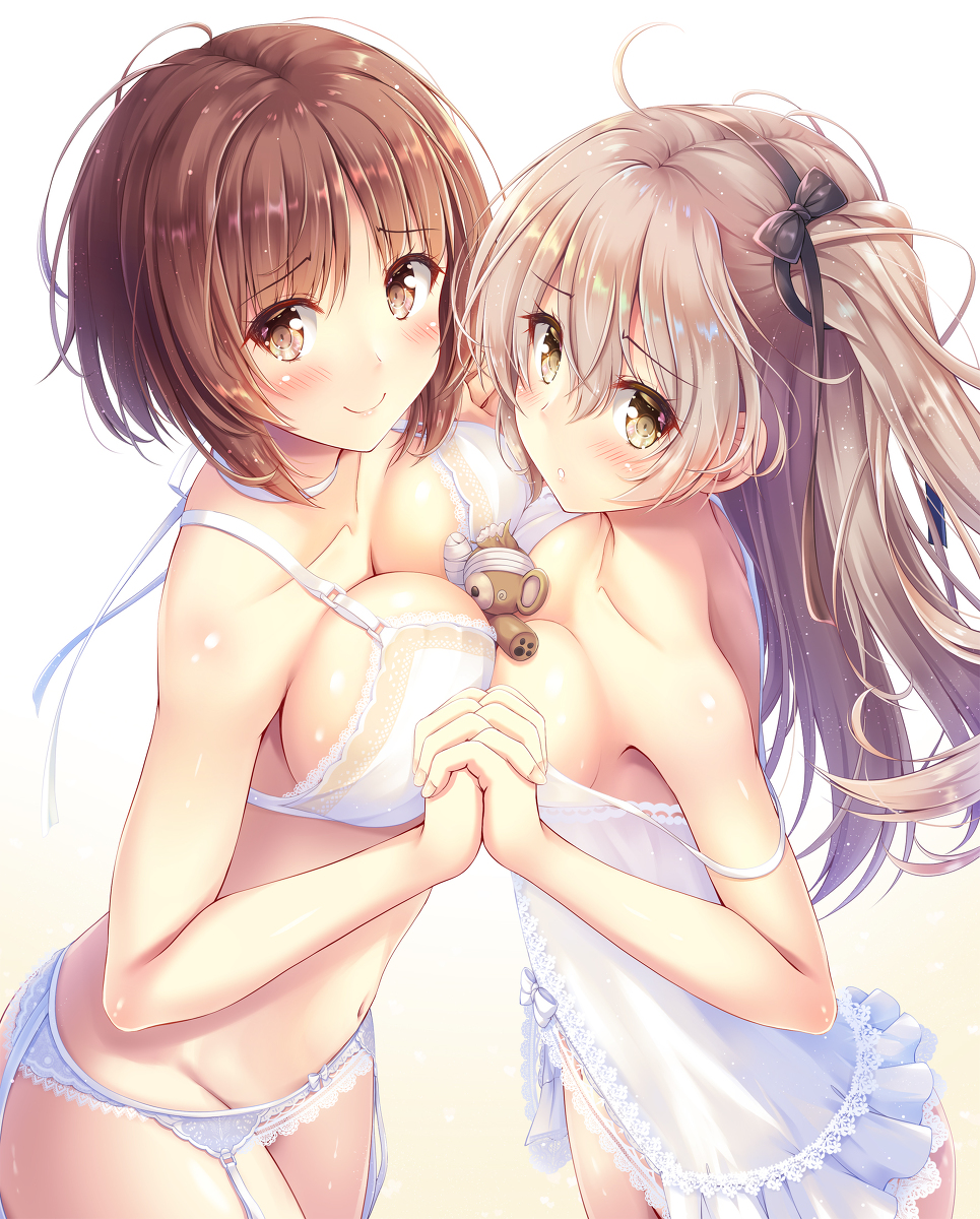 This is a pixiv picture whose title is みほ&愛里寿.