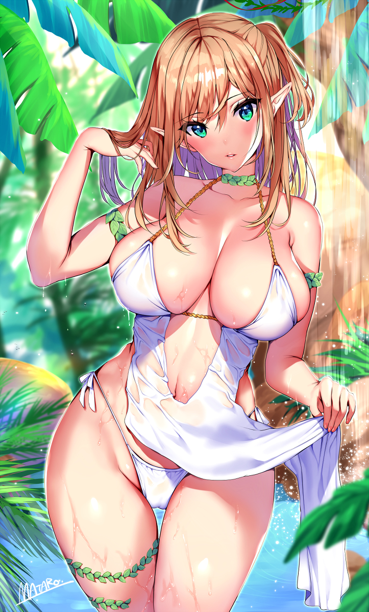This is a pixiv picture whose title is 野生のエルフ.
