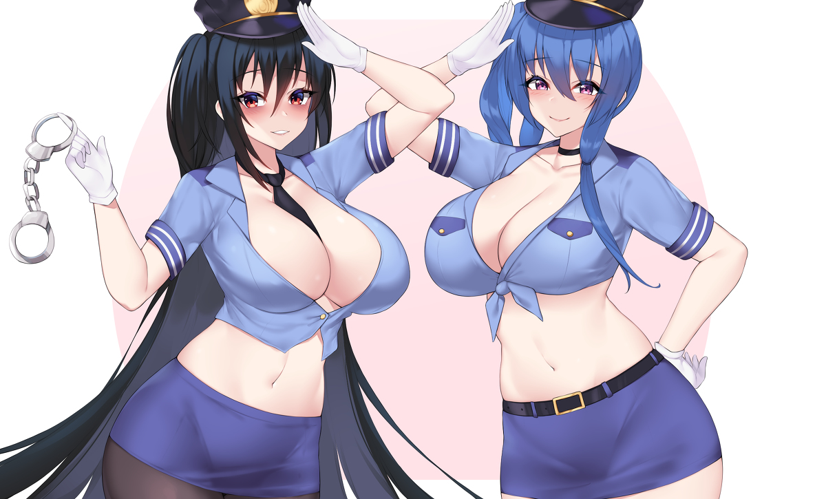 This is a pixiv picture whose title is 逮捕です.