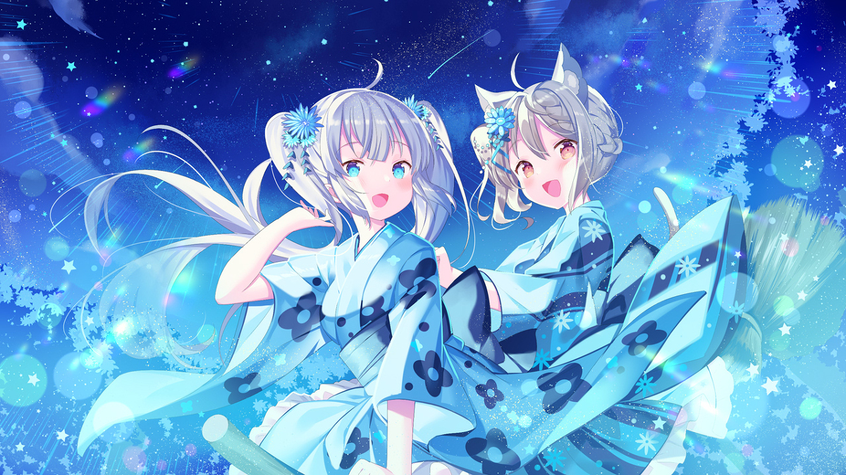 This is a pixiv picture whose title is フタリボシ.