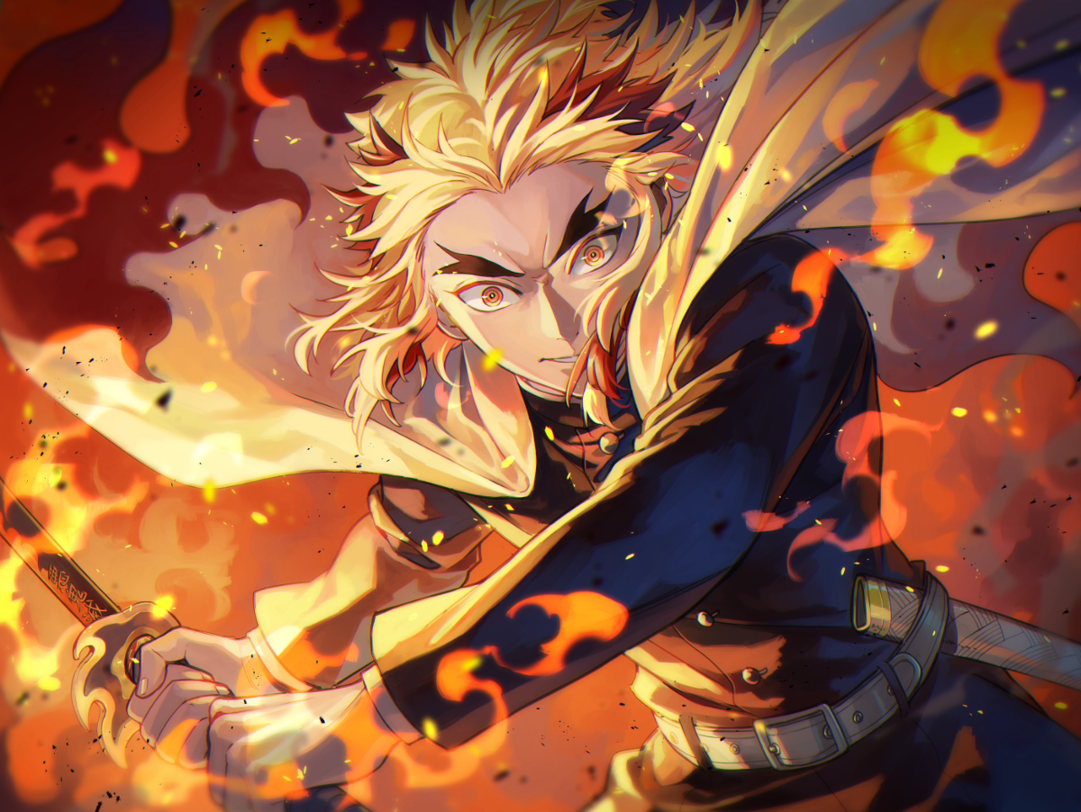 This is a pixiv picture whose title is 煉獄さん.
