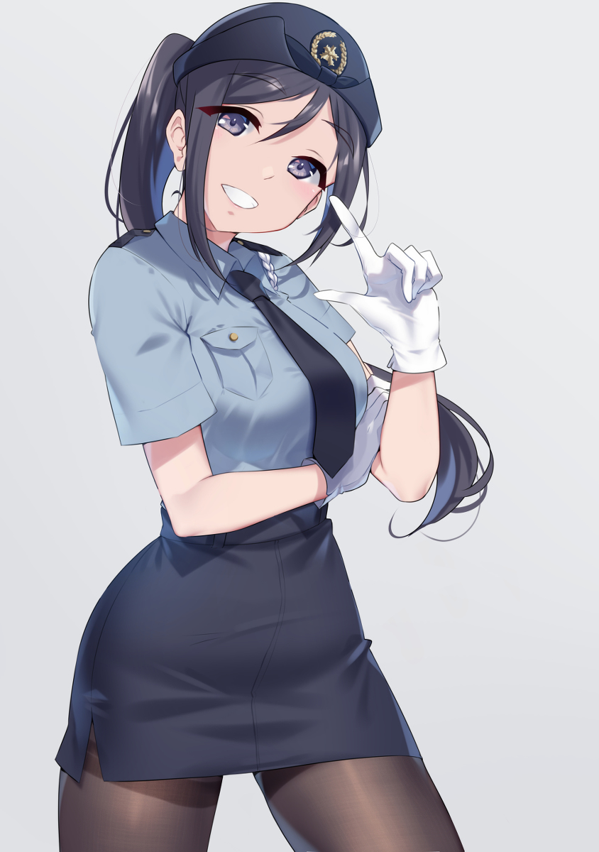This is a pixiv picture whose title is ポリス浦さん.