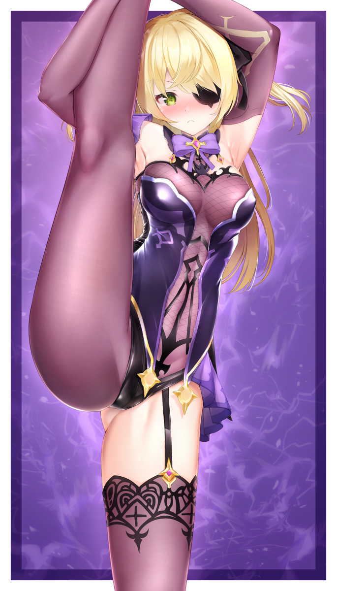 This is a pixiv picture whose title is フィッシュルのI字バランス.