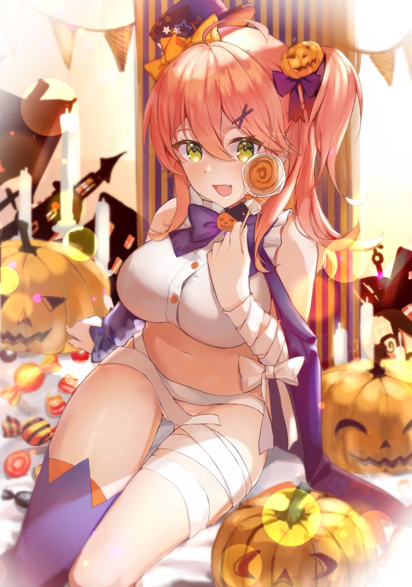 This is a pixiv picture whose title is Halloween.