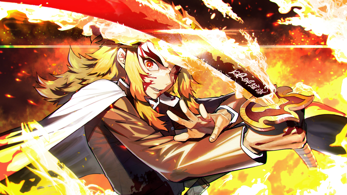 This is a pixiv picture whose title is 煉獄さん.
