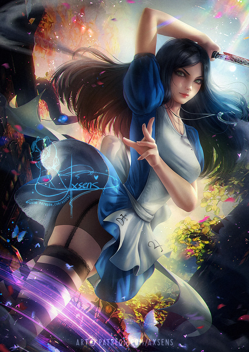 This is a pixiv picture whose title is Alice Liddell.