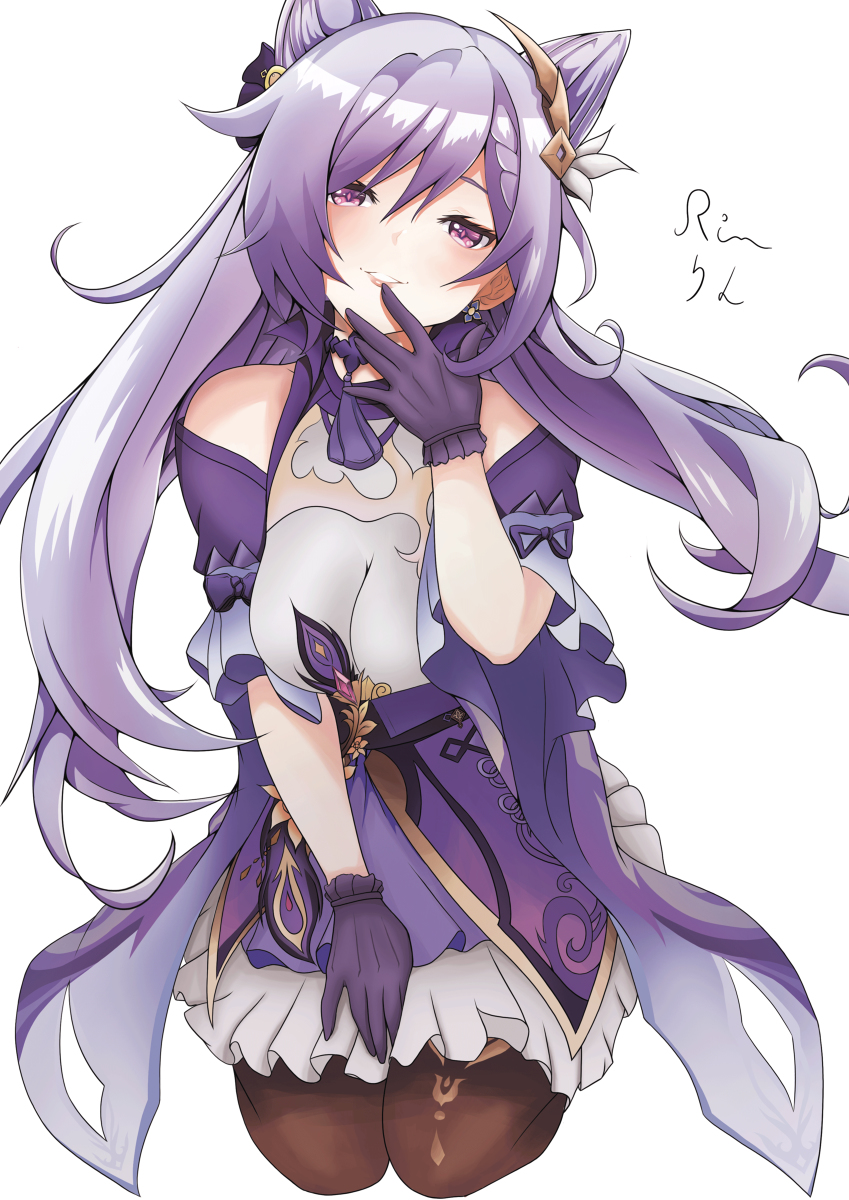 This is a pixiv picture whose title is 刻晴.
