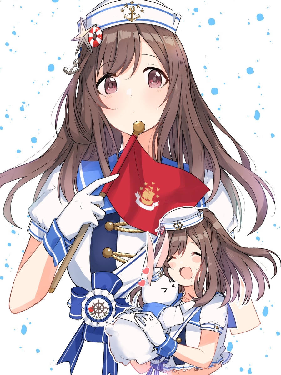 This is a pixiv picture whose title is うさぎと恋鐘.