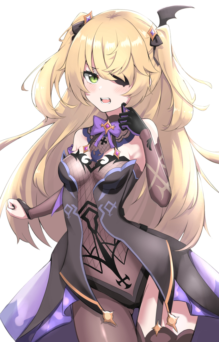 This is a pixiv picture whose title is フィッシュル 中二傲嬌皇女.