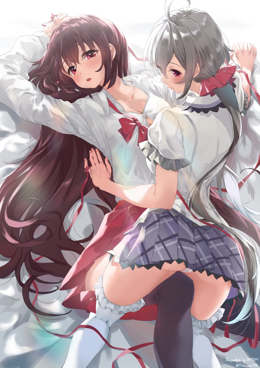 This is a pixiv picture whose title is 百合.