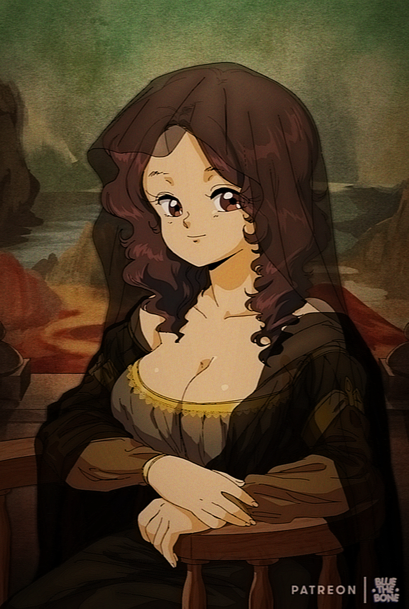 This is a pixiv picture whose title is [RETRO] Mona Lisa [DA VINCI].