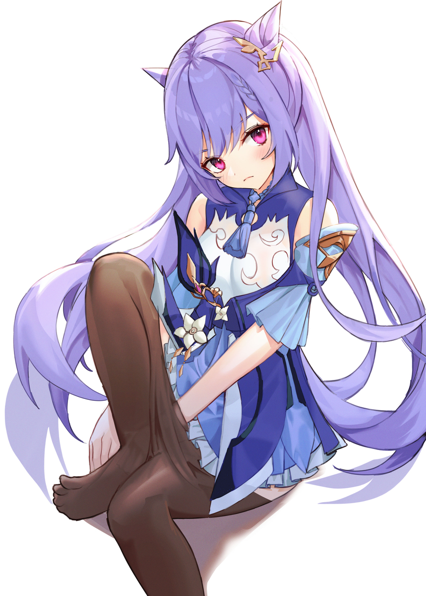 This is a pixiv picture whose title is 刻晴.