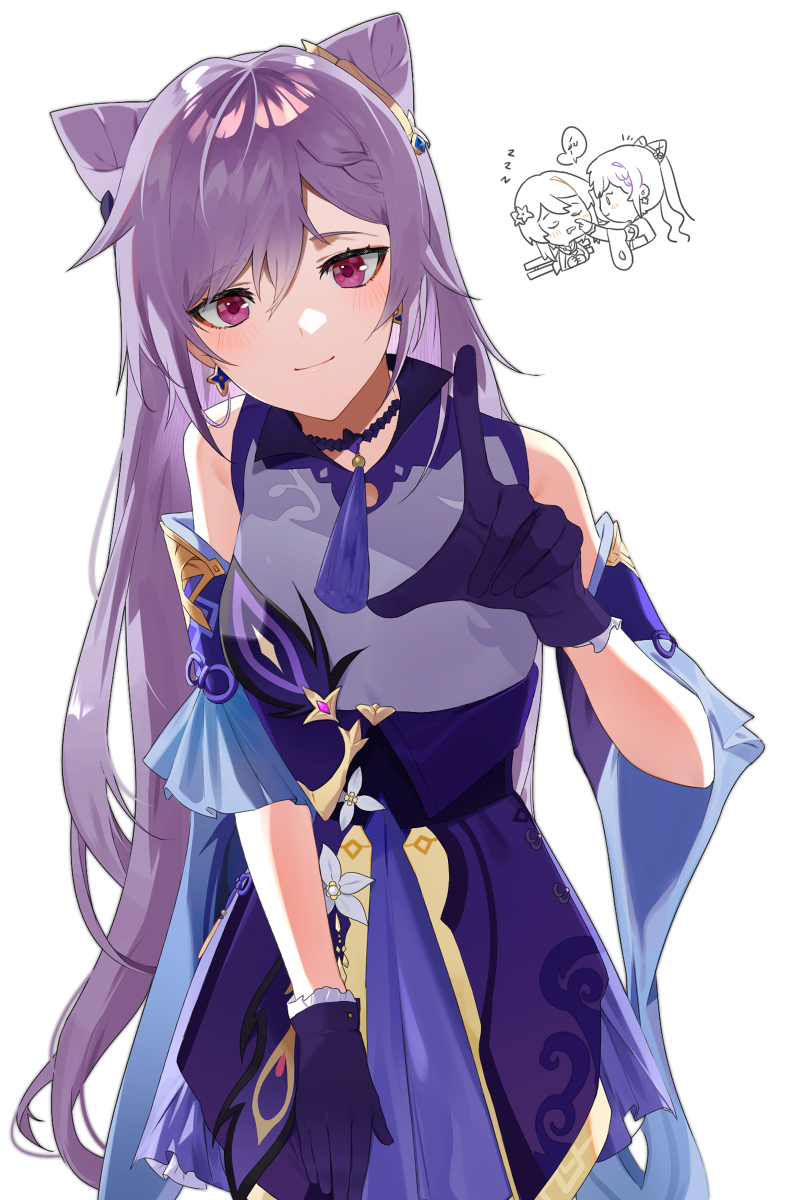 This is a pixiv picture whose title is 刻晴.