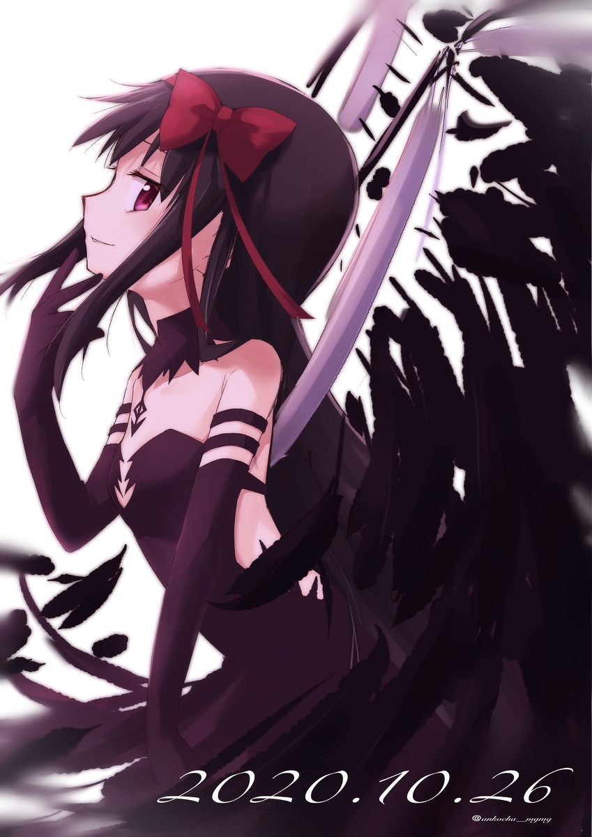 This is a pixiv picture whose title is 悪魔ほむら.