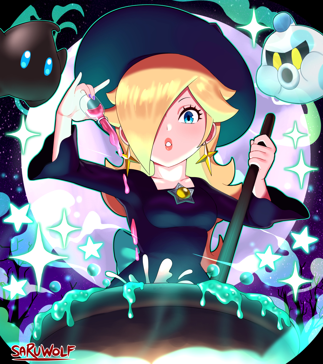 This is a pixiv picture whose title is Cosmic Witch Rosetta.