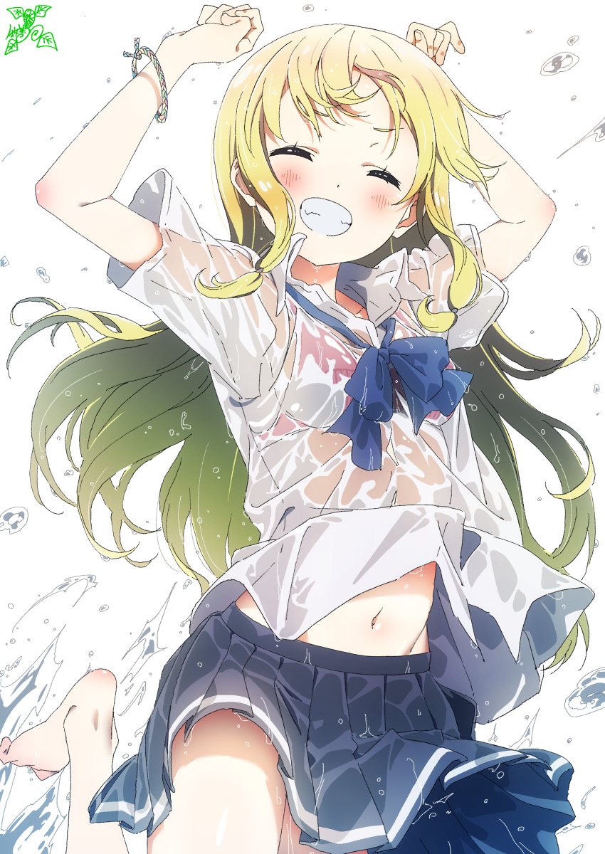 This is a pixiv picture whose title is 水浸しガール4.