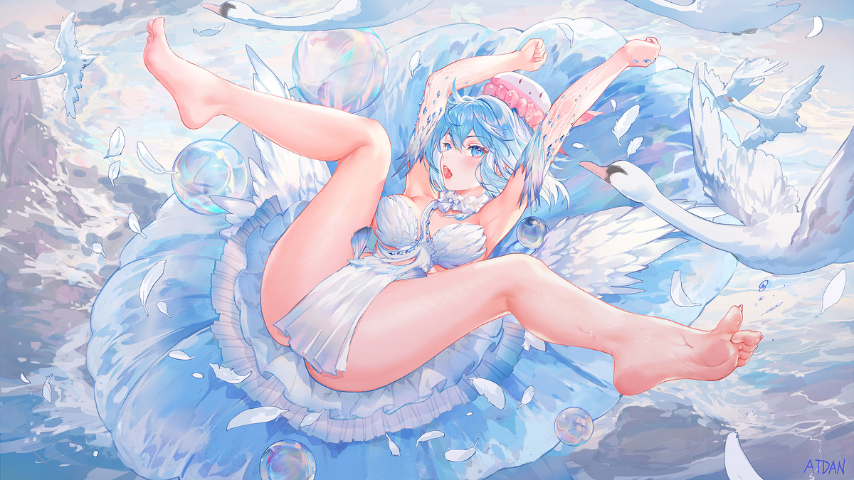 This is a pixiv picture whose title is Swan.