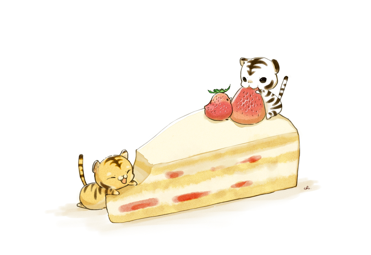 This is a pixiv picture whose title is ショートケーキ.