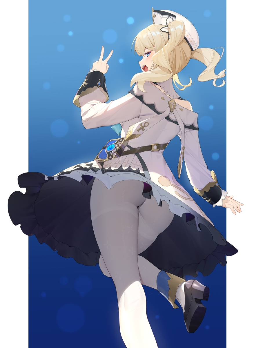 This is a pixiv picture whose title is 芭芭拉冲鸭.