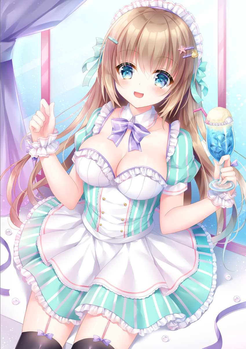 This is a pixiv picture whose title is 💙Mermaid Float💙.