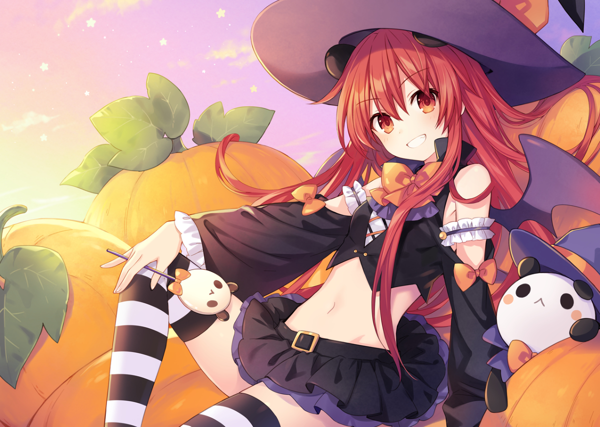 This is a pixiv picture whose title is もうすぐハロウィン.