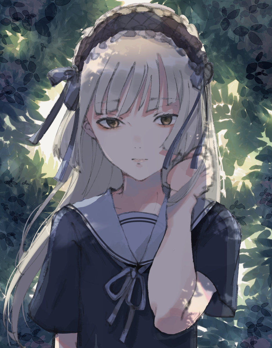 This is a pixiv picture whose title is 転校生のあの子.