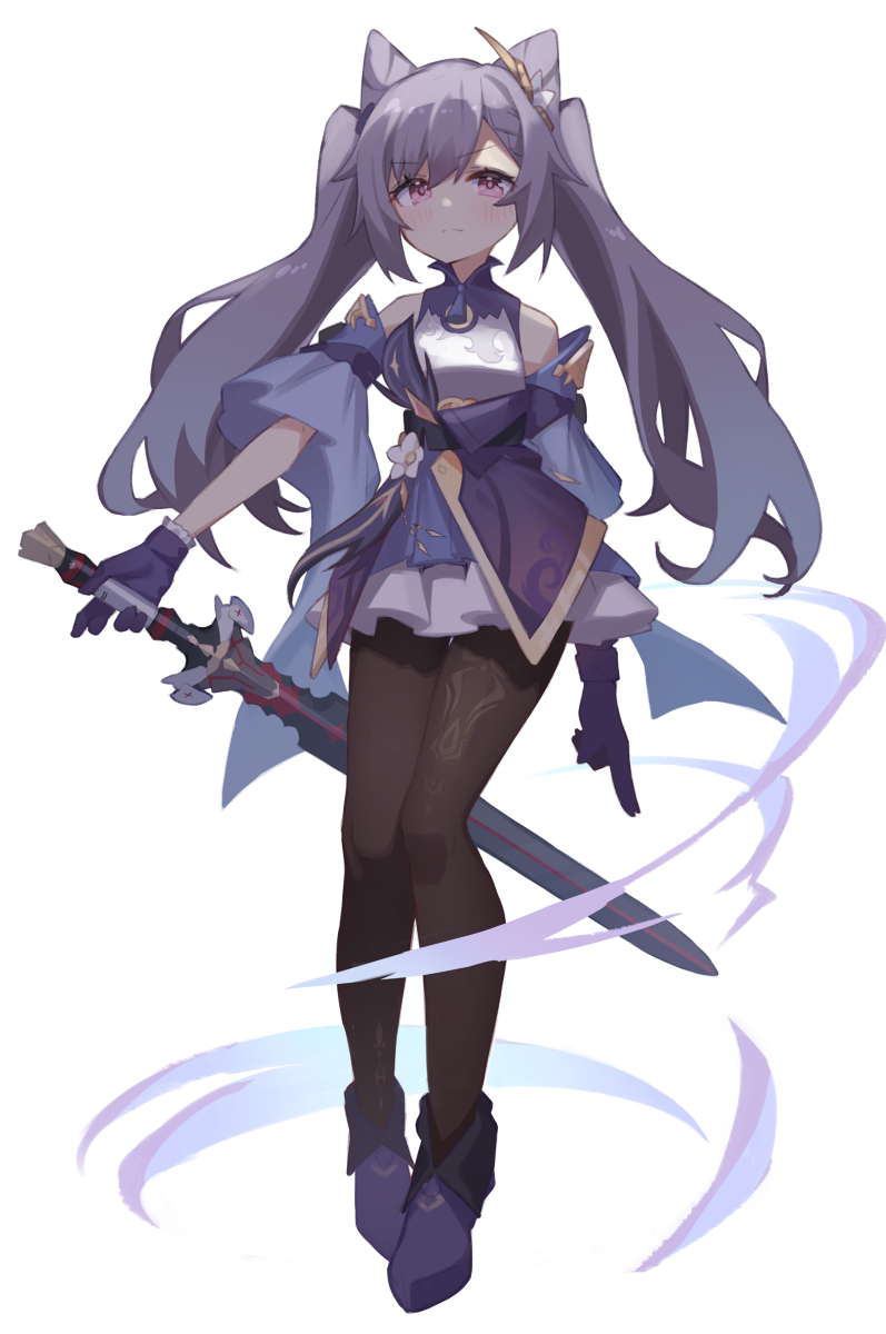 This is a pixiv picture whose title is 刻晴.