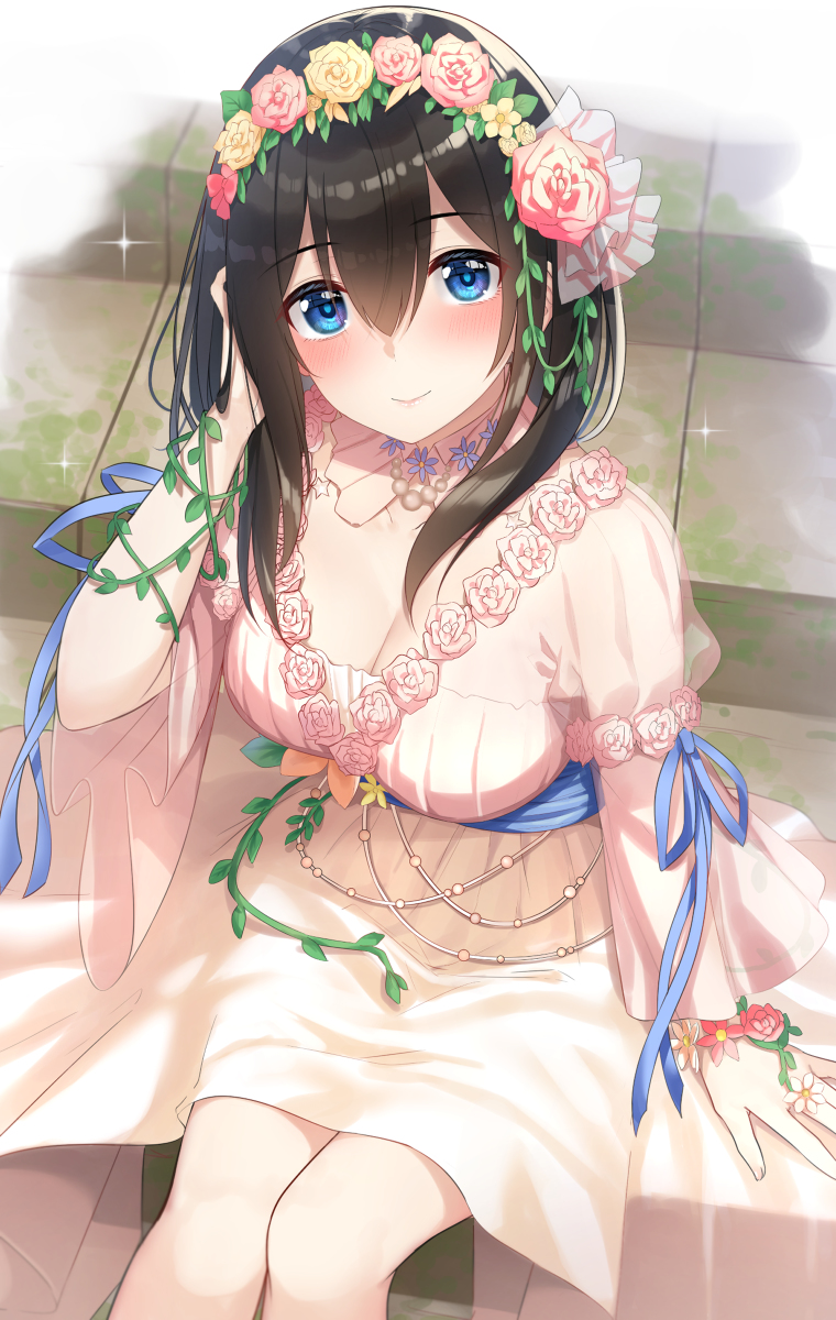 This is a pixiv picture whose title is 美粧な文香.