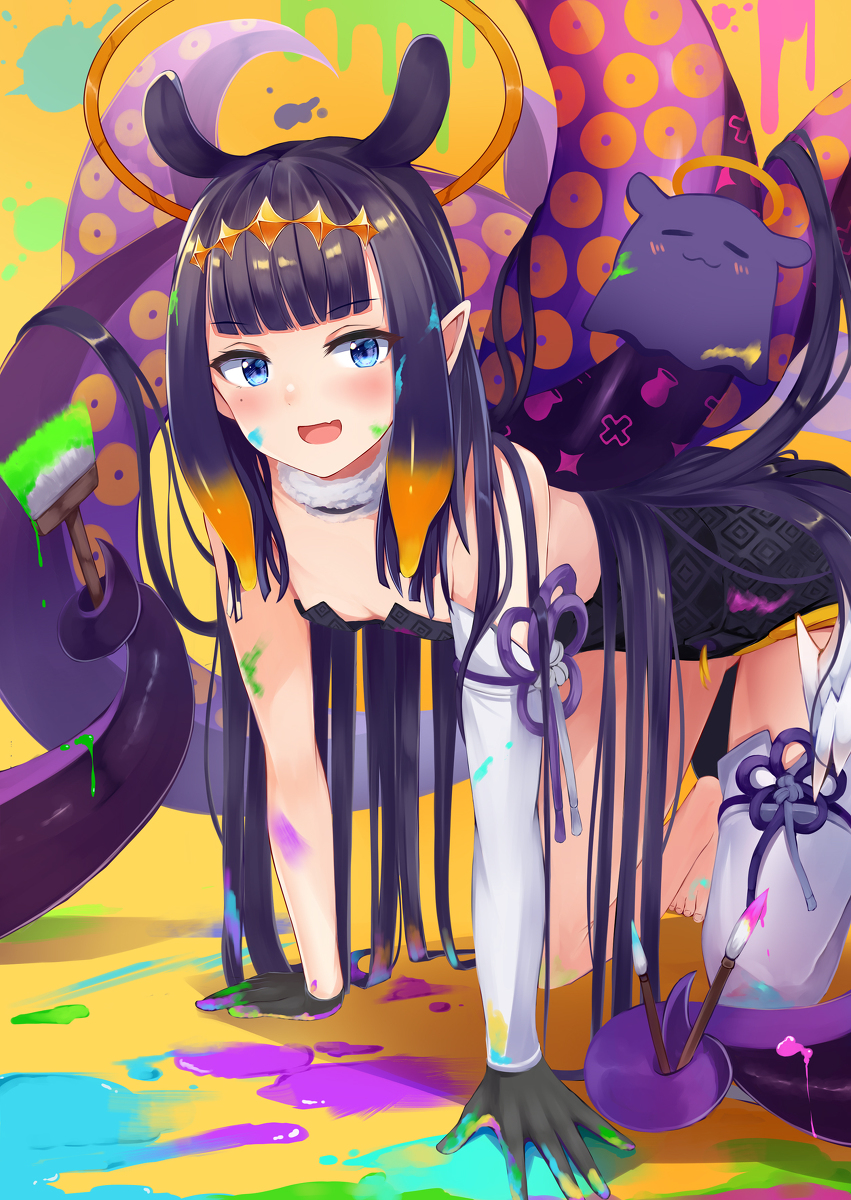 This is a pixiv picture whose title is Ninomae Ina’nis.