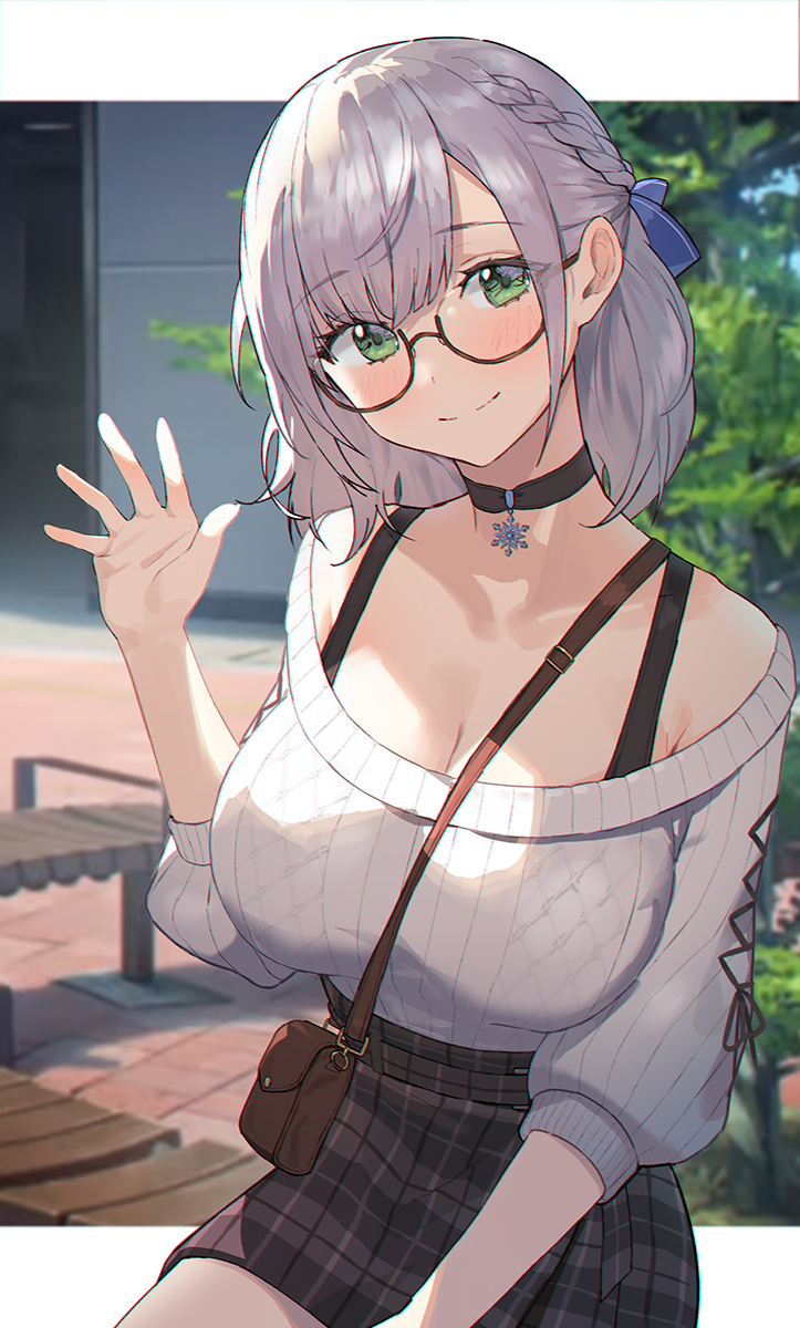 This is a pixiv picture whose title is 白銀ノエル.