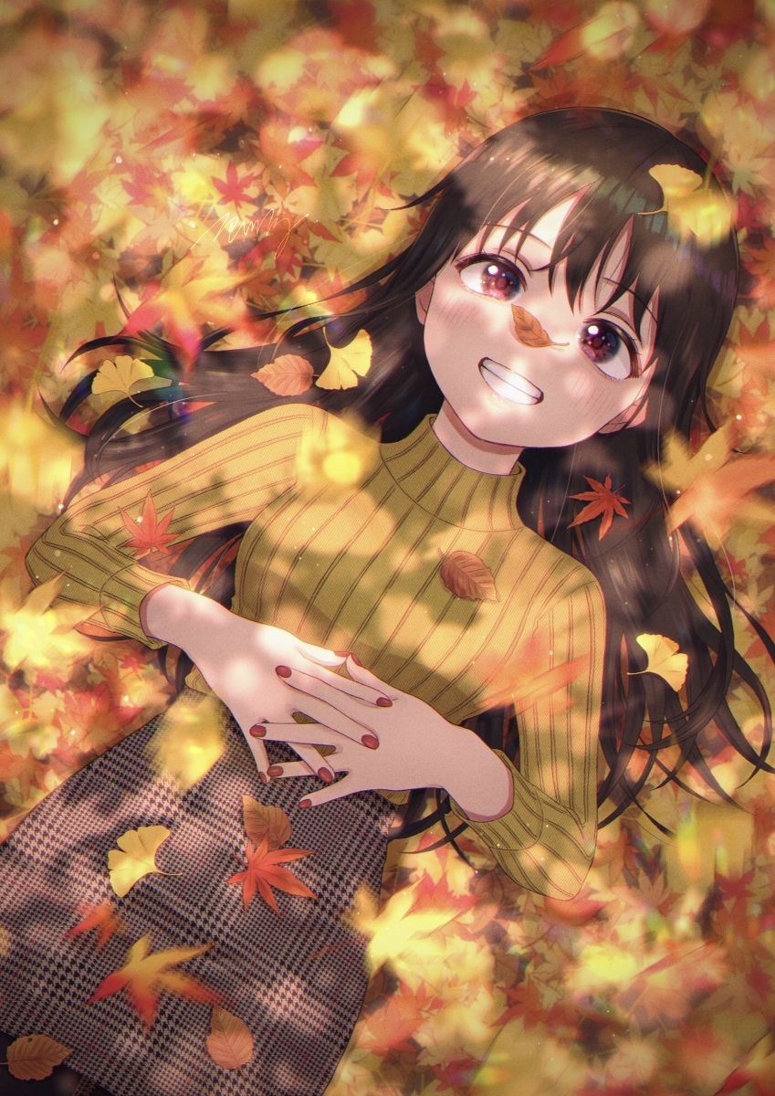 This is a pixiv picture whose title is 秋🍁🍂🍁.