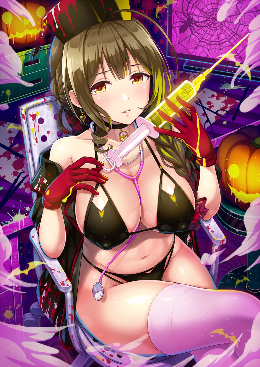 This is a pixiv picture whose title is 【Halloween2020】桑山千雪.