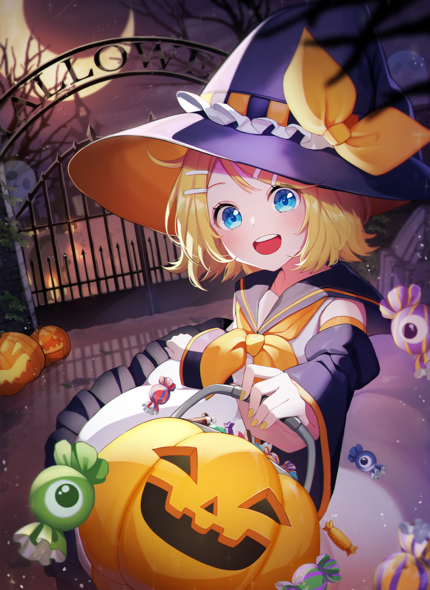 This is a pixiv picture whose title is 🎃👻Trick or treat👻🎃.