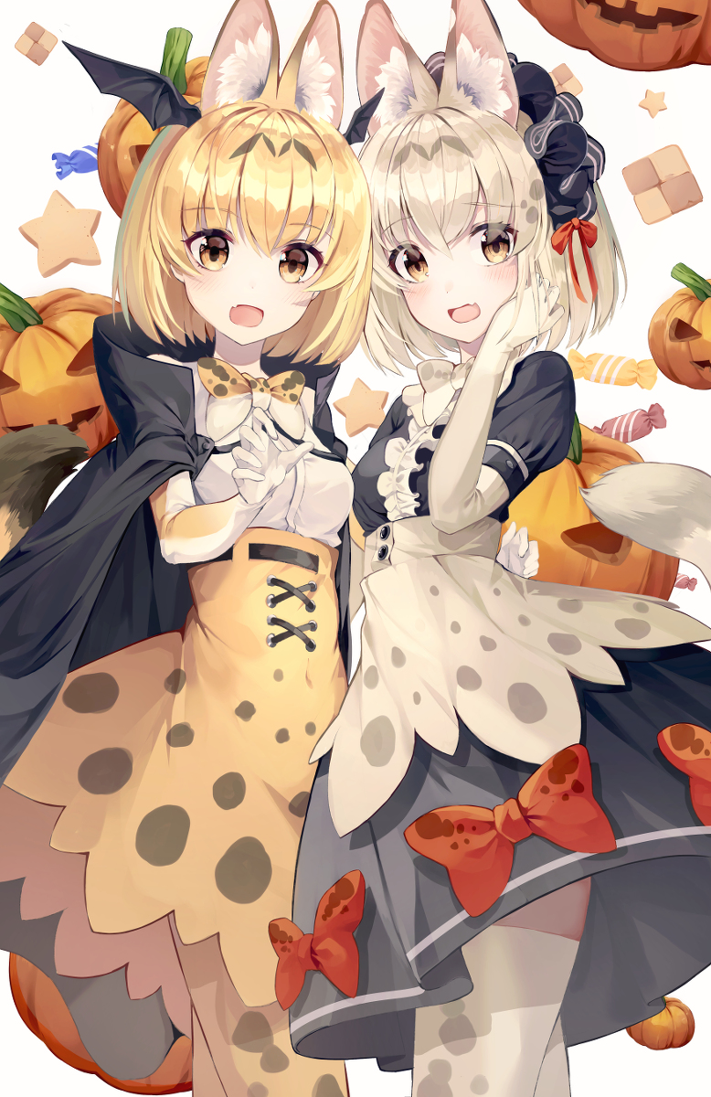 This is a pixiv picture whose title is ハロウィン - サーバルちゃん.