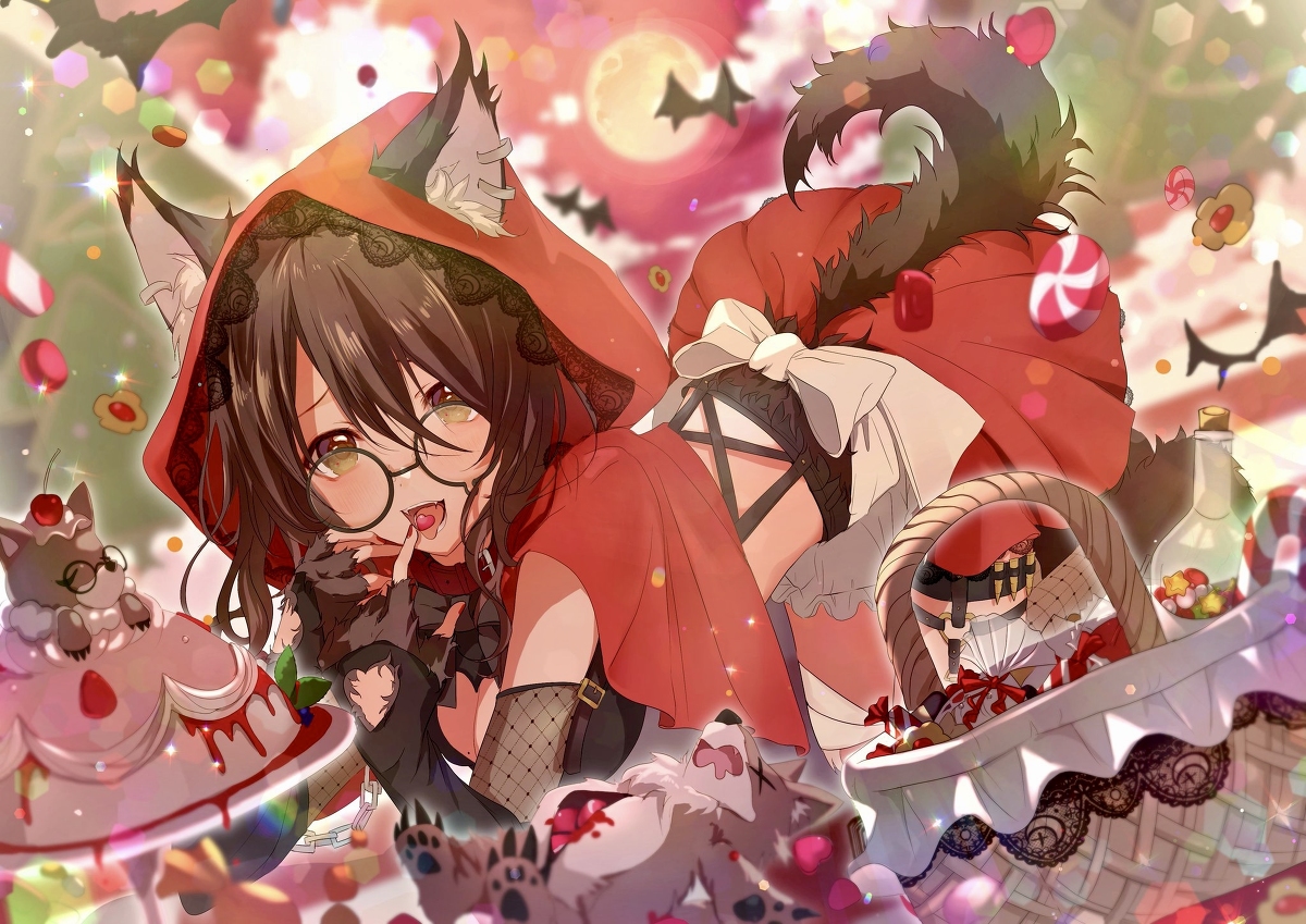 This is a pixiv picture whose title is Trick or Treat.