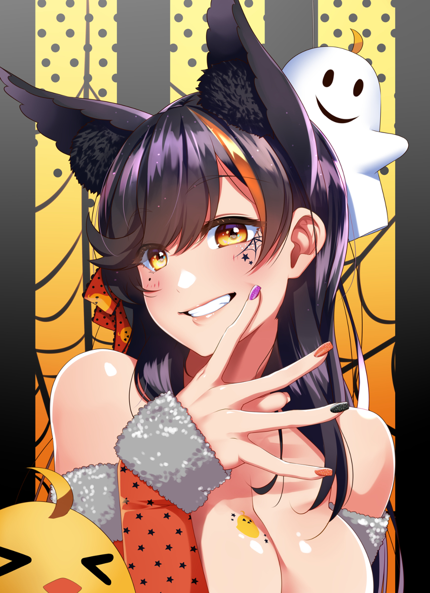 This is a pixiv picture whose title is ハロウィン　愛宕.