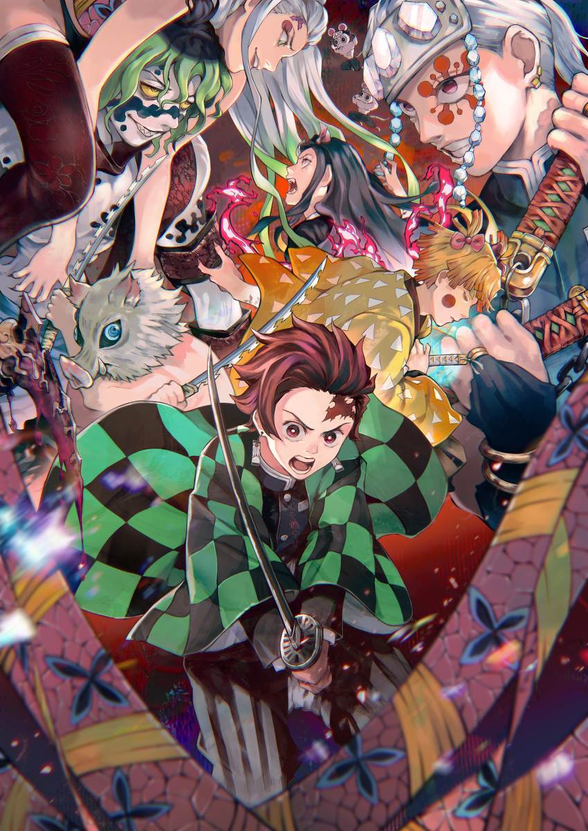 This is a pixiv picture whose title is 吉原遊郭編.