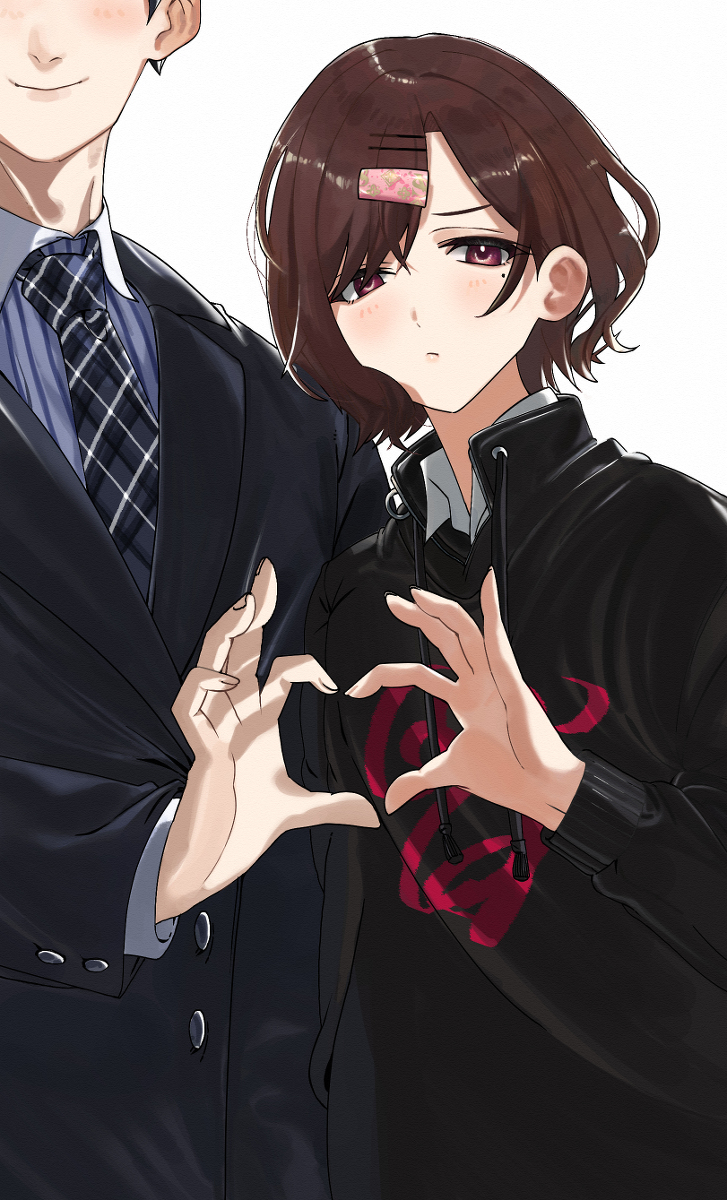This is a pixiv picture whose title is Pと樋口円香でもぎたて♡にーちゅ.