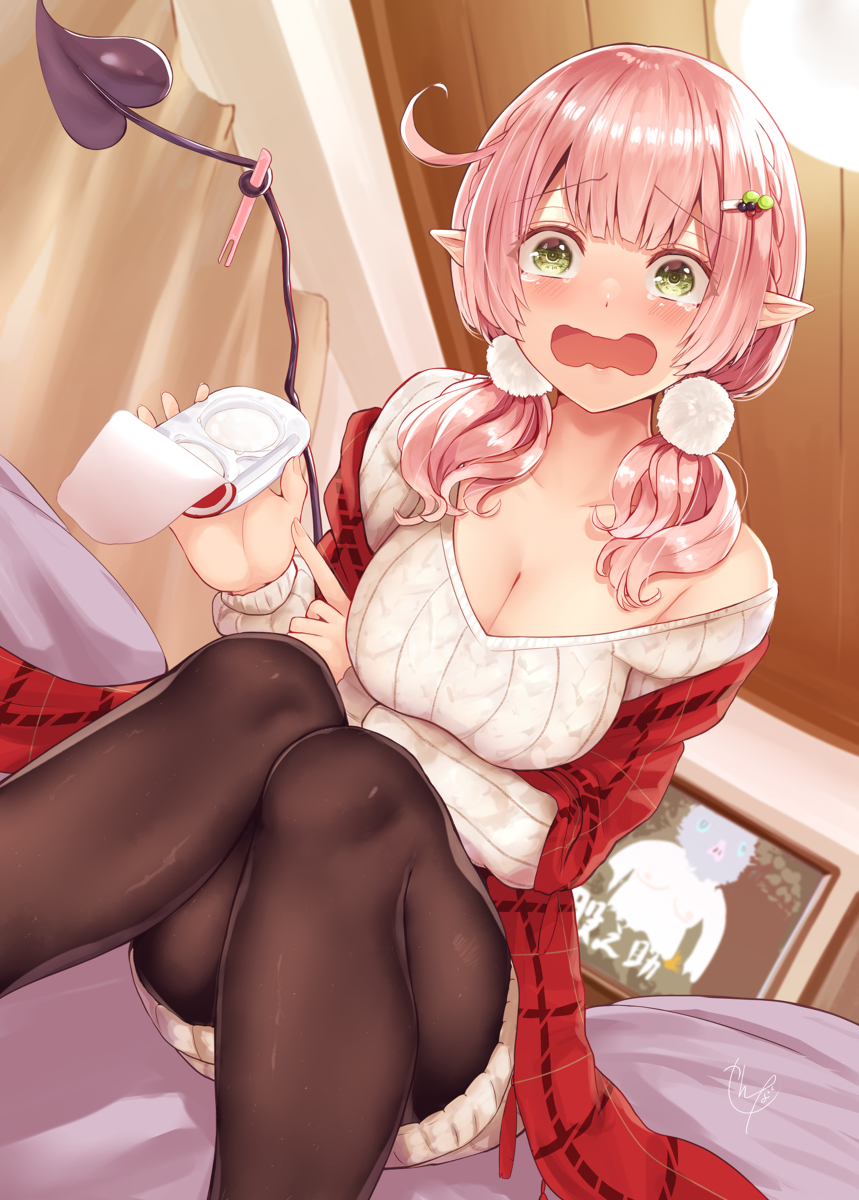 This is a pixiv picture whose title is 一口だけですよ！？.