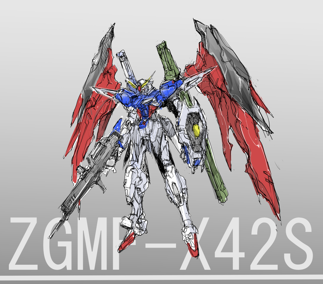 This is a pixiv picture whose title is デスティニーガンダム.