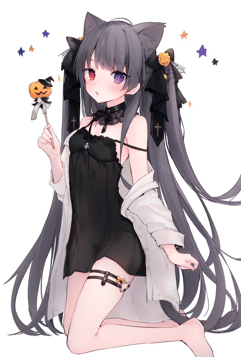 This is a pixiv picture whose title is Hallowe'en.