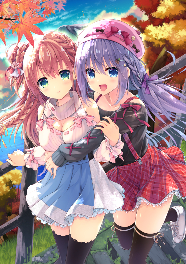 This is a pixiv picture whose title is 紅葉の季節.