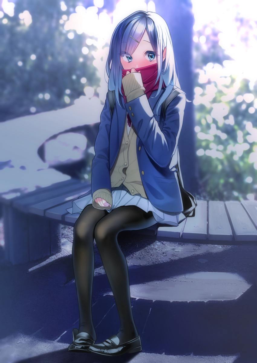 This is a pixiv picture whose title is 「一緒に帰らへん？……実は待っとった」.