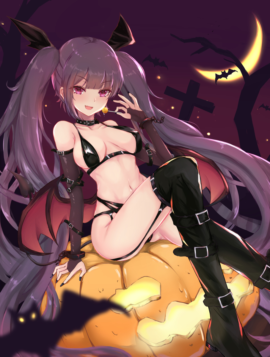 This is a pixiv picture whose title is ハロウィンサキュバス.