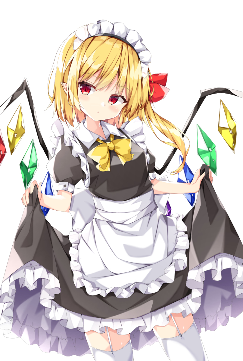 This is a pixiv picture whose title is メイドフランちゃん.