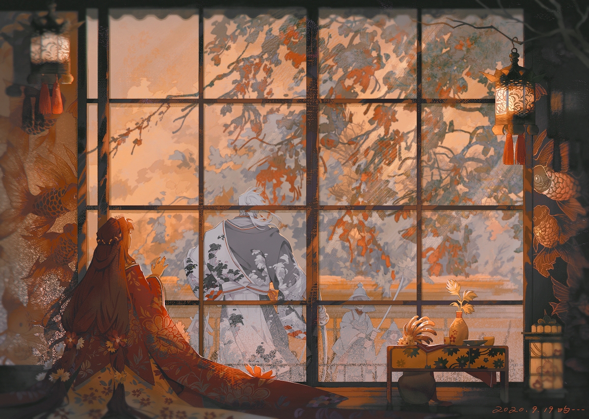 This is a pixiv picture whose title is “温室”.